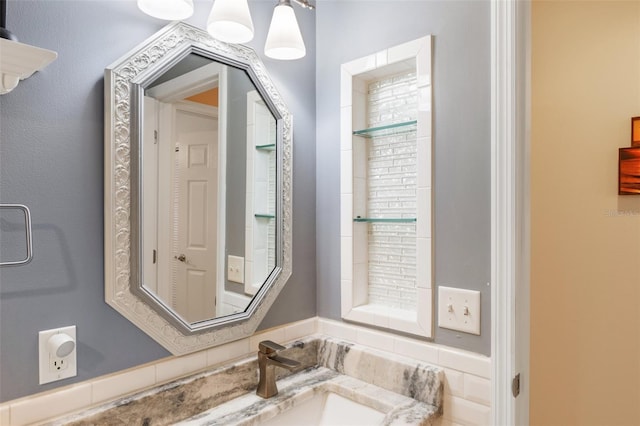 bathroom with vanity