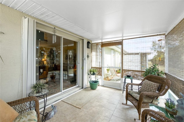 view of sunroom / solarium