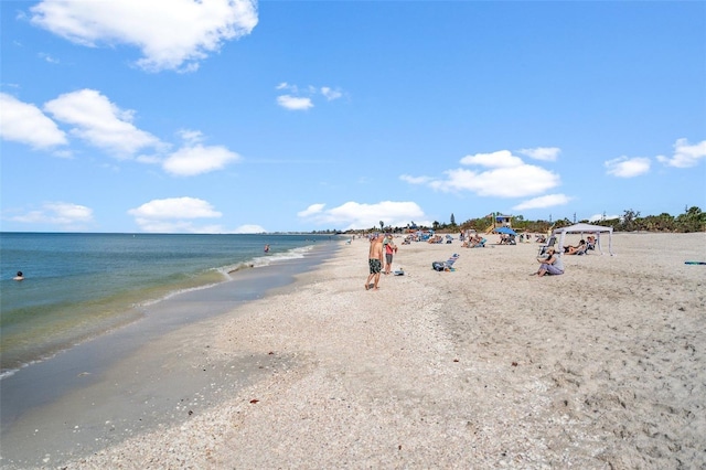 water view featuring a view of the beach