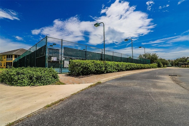 view of tennis court