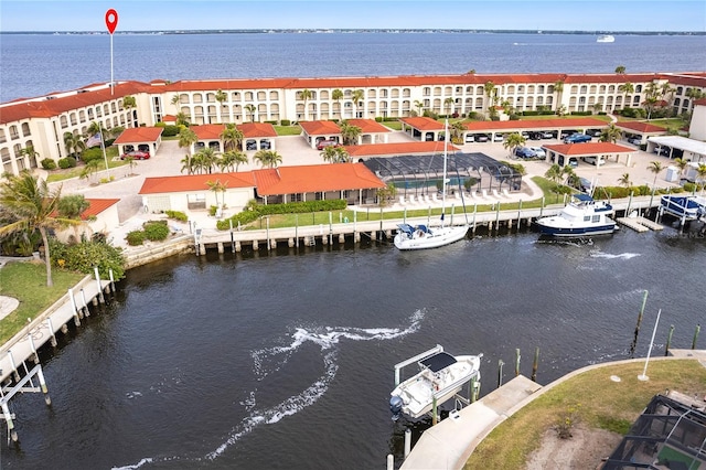 1 Colony Point Dr Unit A19, Punta Gorda, FL 33950 - birds eye view of property with a water view