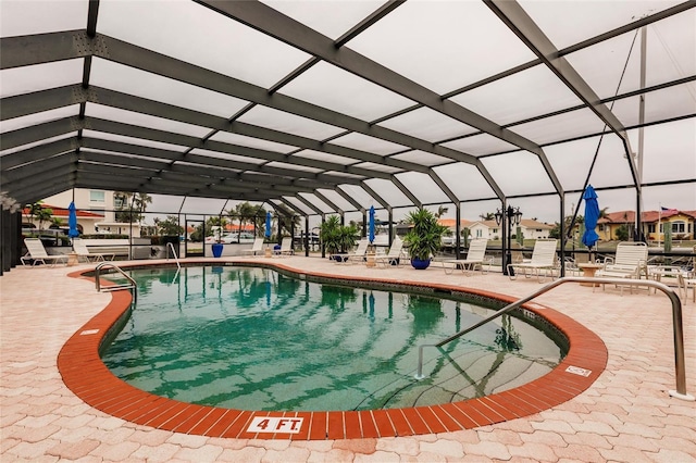 1 Colony Point Dr Unit A19, Punta Gorda, FL 33950 - pool with a patio area and glass enclosure