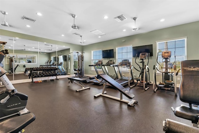 view of exercise room