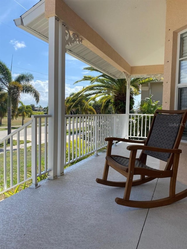 view of balcony