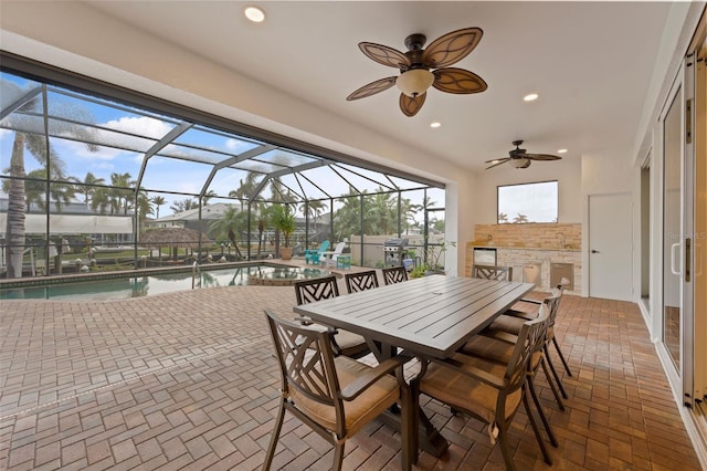 view of sunroom / solarium