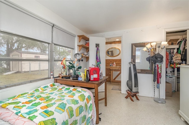 bedroom featuring a closet