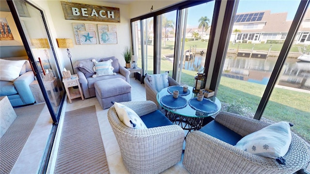 view of sunroom / solarium