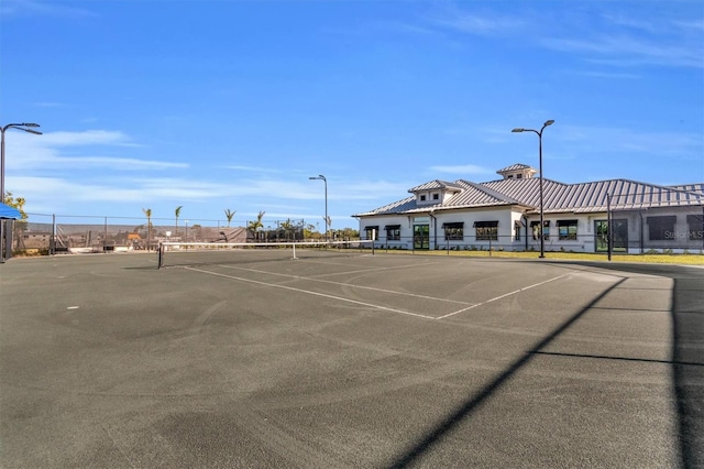 view of tennis court