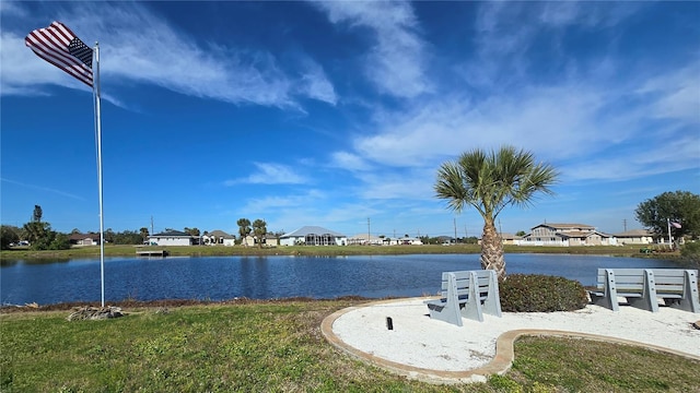 view of water feature