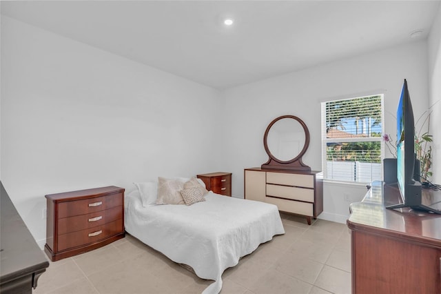 view of tiled bedroom