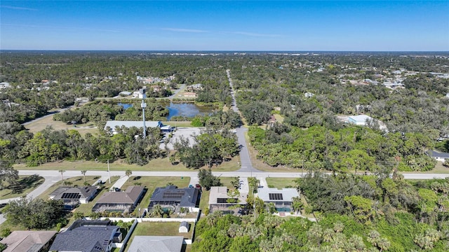 18395 Edgewater Dr, Port Charlotte, FL 33948 - aerial view featuring a residential view, a water view, and a view of trees