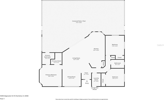 18395 Edgewater Dr, Port Charlotte, FL 33948 - view of layout