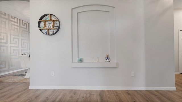 interior details with wood-type flooring