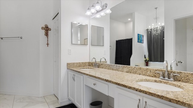 bathroom with vanity