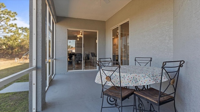 2668 Clovelon St, North Port, FL 34291 - sunroom with outdoor dining space