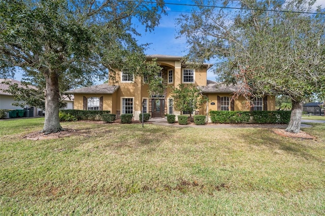 view of front of house featuring a front yard