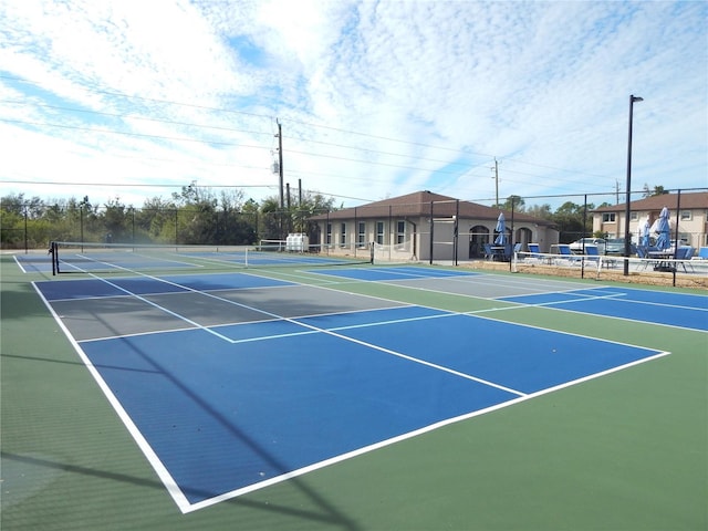 view of tennis court