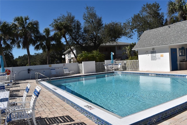 view of pool with a patio