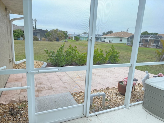 view of doorway to outside