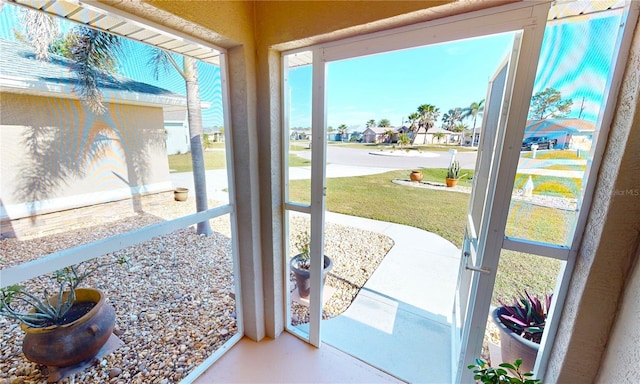 view of doorway to outside