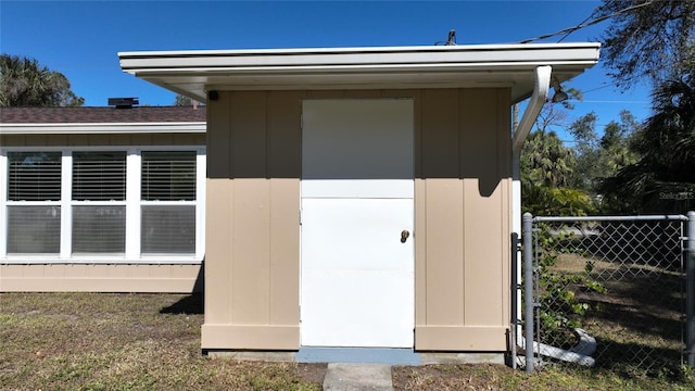 view of outdoor structure