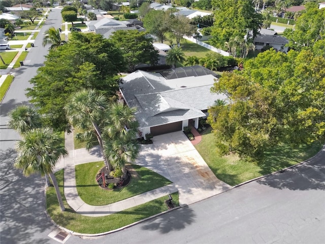 bird's eye view featuring a residential view