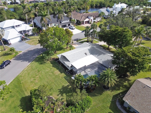 bird's eye view featuring a residential view