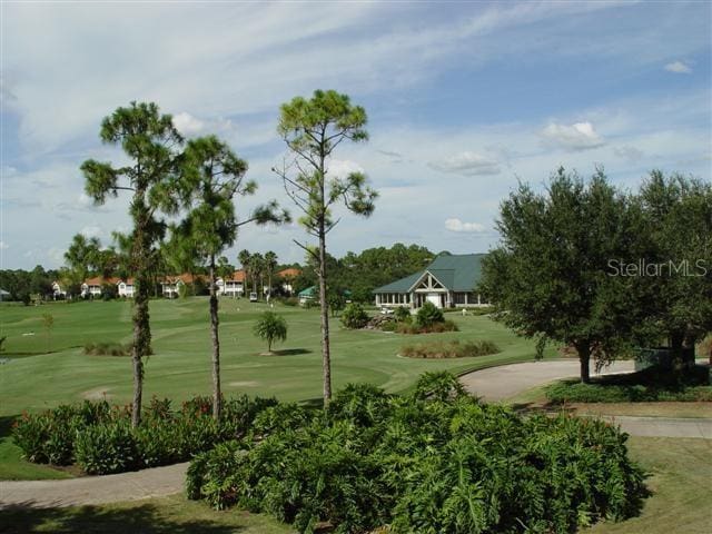 view of community featuring a lawn