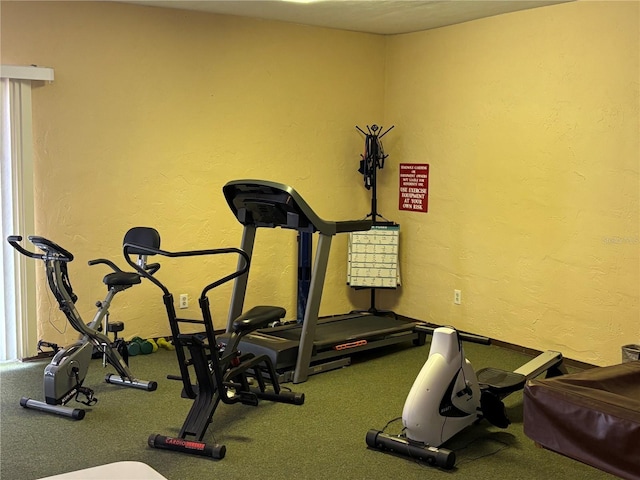 view of exercise room