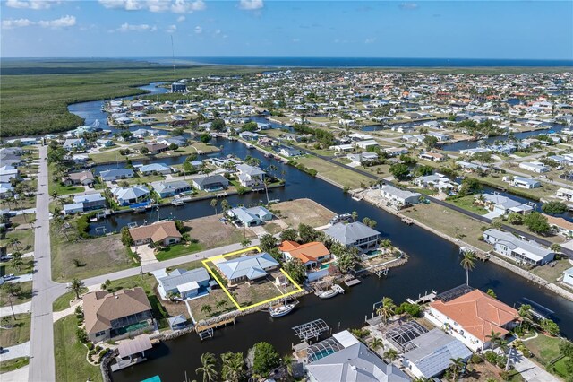 520 Boardman Dr, Punta Gorda, FL 33950 - aerial view with a residential view and a water view