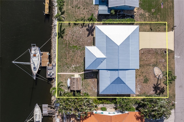 520 Boardman Dr, Punta Gorda, FL 33950 - birds eye view of property with a water view