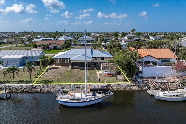 520 Boardman Dr, Punta Gorda, FL 33950 - aerial view with a residential view and a water view