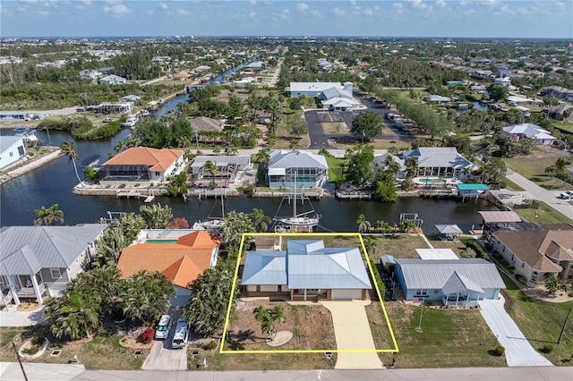 520 Boardman Dr, Punta Gorda, FL 33950 - aerial view with a water view and a residential view