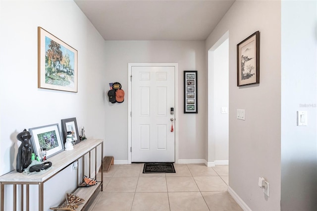 view of tiled entryway