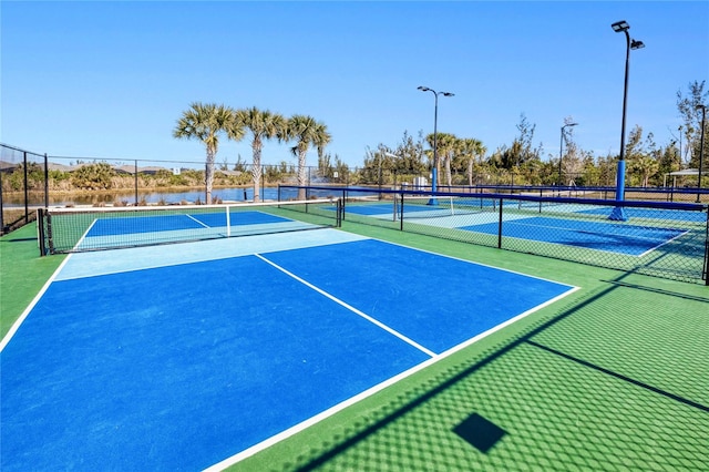 view of tennis court