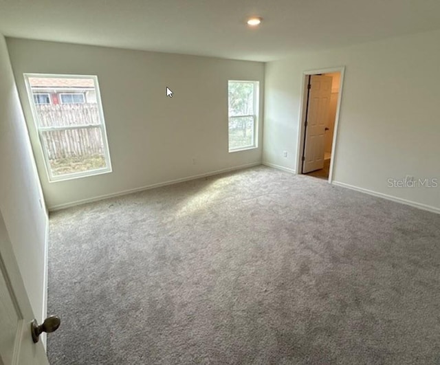 view of carpeted empty room