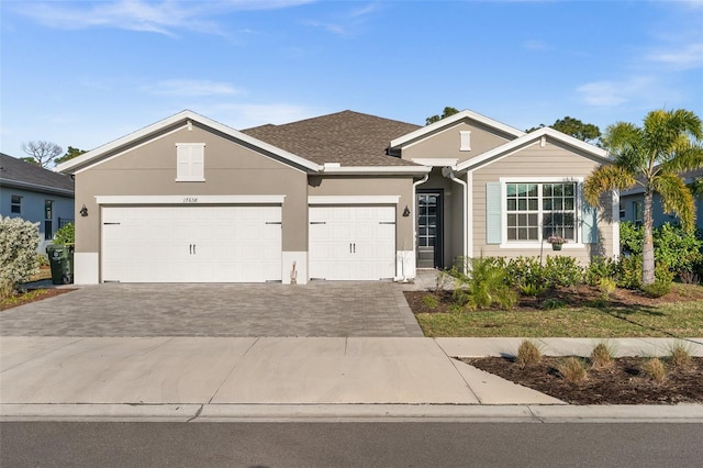 ranch-style house with a garage