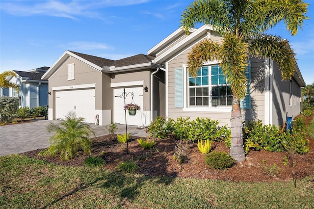 view of front of house featuring a garage