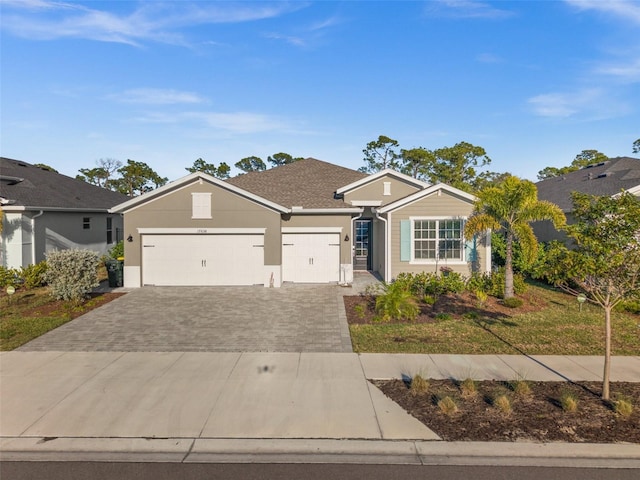 ranch-style house with a garage