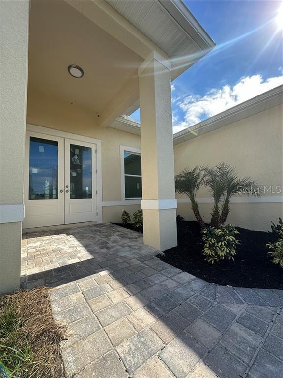 view of patio with french doors