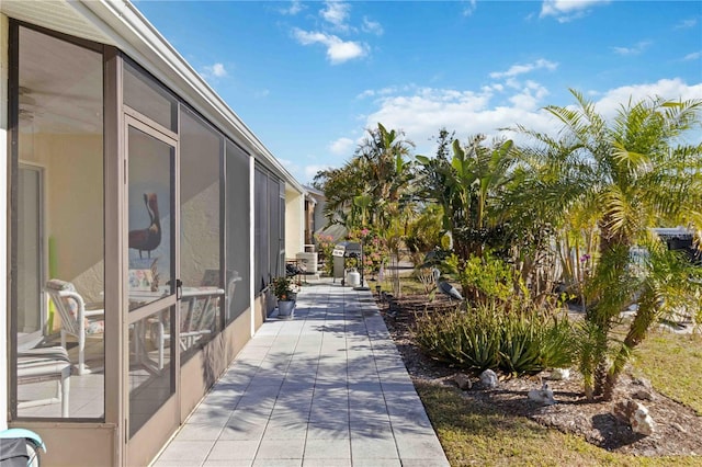 view of home's community featuring a patio area