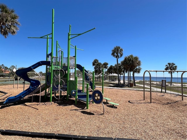 view of community jungle gym