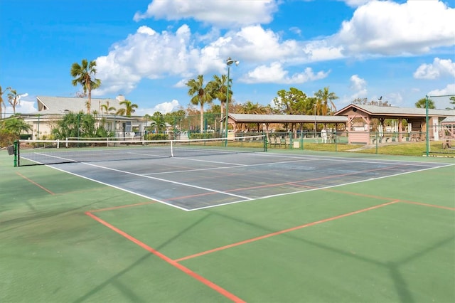 view of sport court