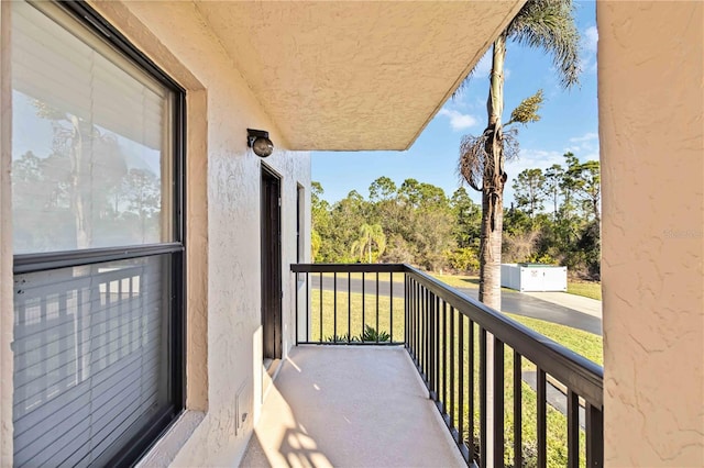 view of balcony