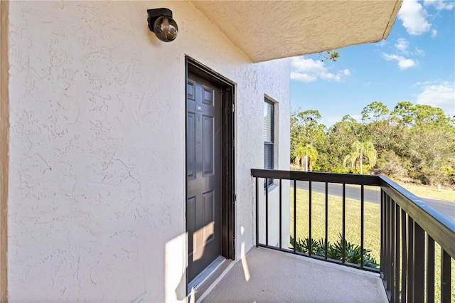 view of balcony