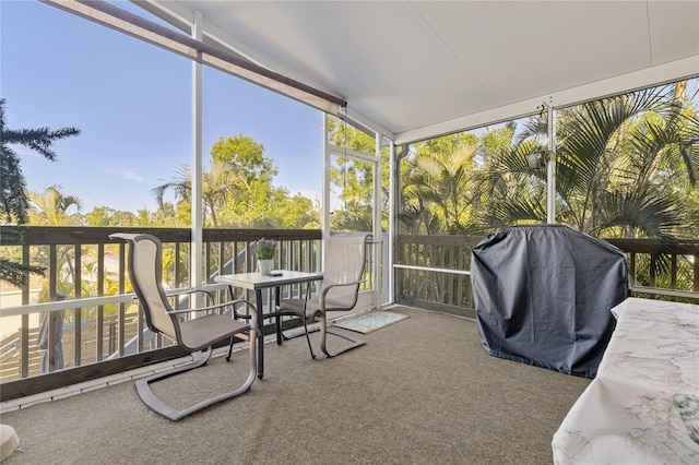 view of sunroom / solarium