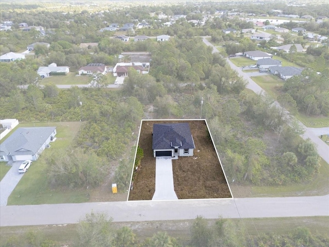 bird's eye view featuring a residential view