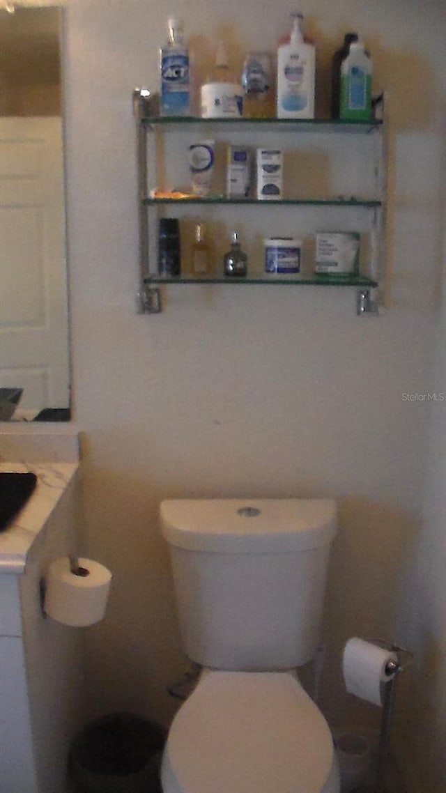 bathroom featuring toilet