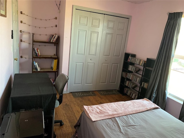 3380 Maple Ter, Port Charlotte, FL 33952 - bedroom with a closet and wood finished floors