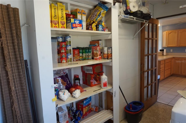 view of pantry